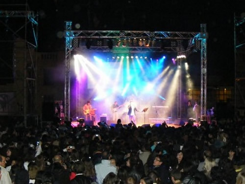 capodanno agrigento in piazza in centro storico foto